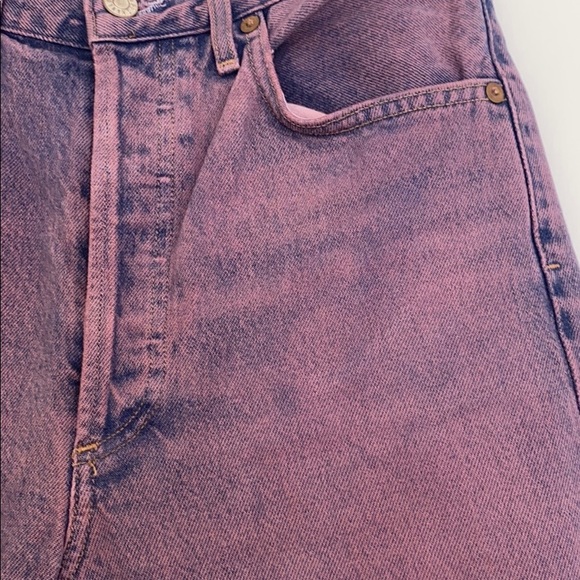 Agolde Riley High Rise Straight Crop Jeans - Picture 3 of 10